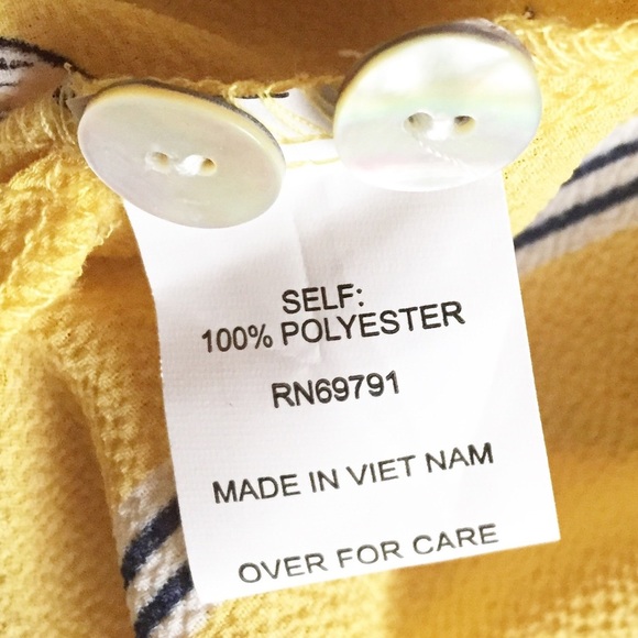 💰 5/25$ ♻️ Fig and Flower SP Yellow Floral Long Sleeve Blouse - Picture 4 of 9